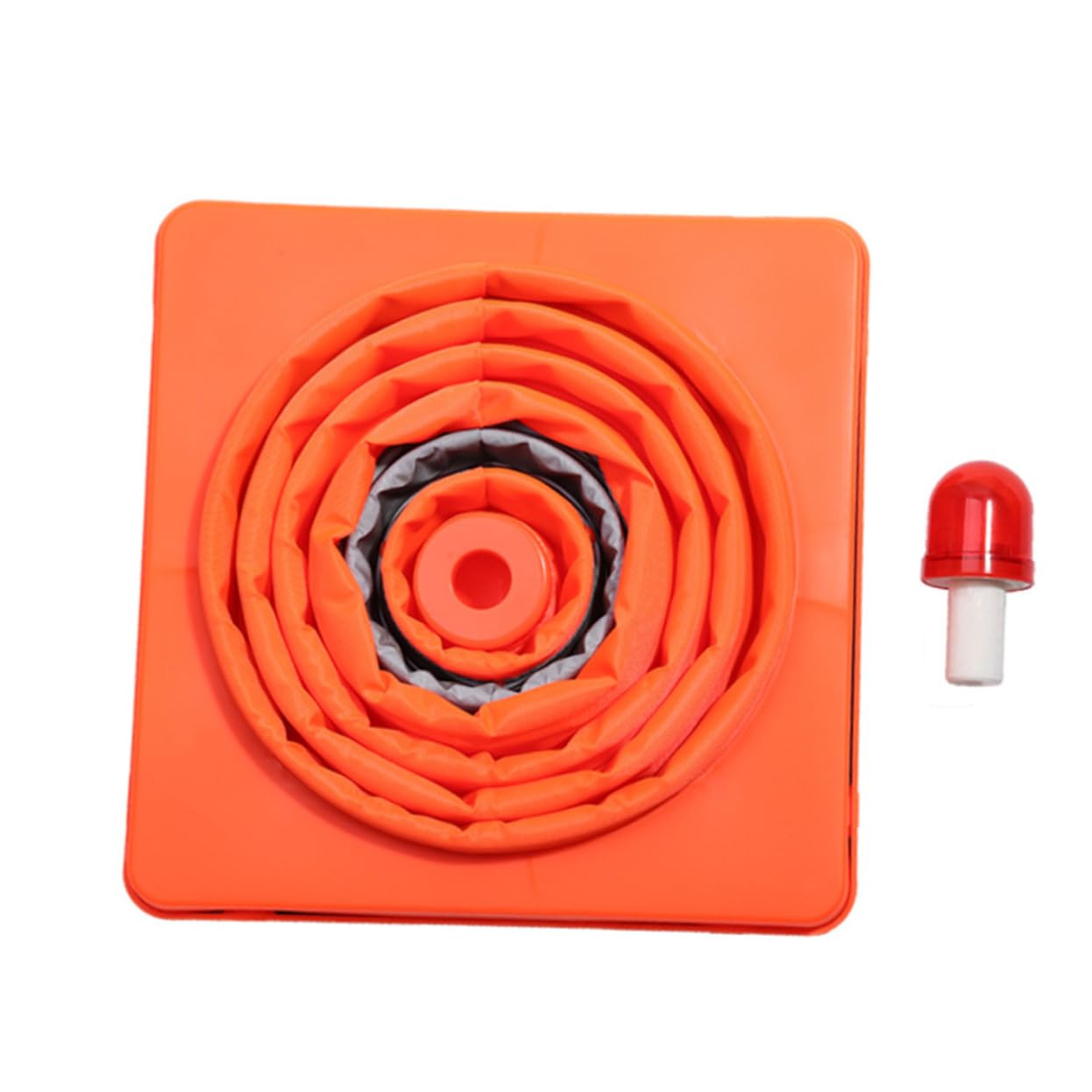 Cône Routier Pliable Réfléchissant Lot 1 Pièce, avec Lampe LED