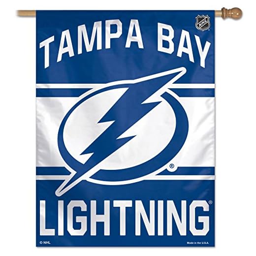 NHL Tampa Bay Lightning Vertical Flag, 27 x 37", Multicolor