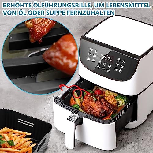 Silikonformar 21 cm för varmluftsfritös - 2 st återanvändbara tillbehör