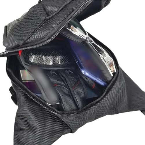 Riñonera de pierna de moto para hombre bolsa muslo cadera 4