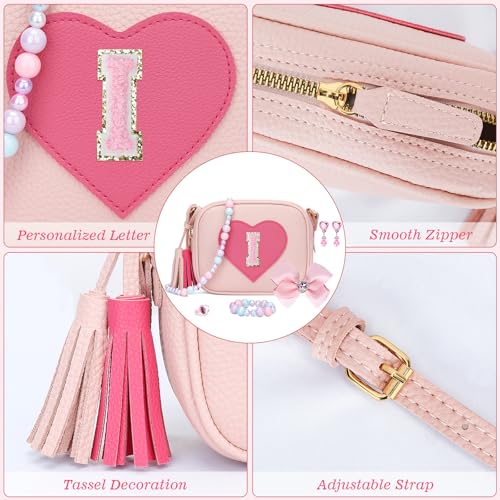 Image of KKXIU Birthday Gifts for Girls Initial Toddler Purse Cute Kids Crossbody Bag