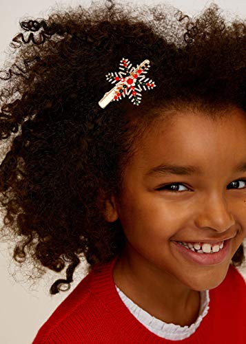 Christmas Hair Clips Rhinestone Xmas Bell Hairpins Festive Christmas Snowflake Hair Clips Holiday Hair Barrettes New Year Gift Christmas Decor #TOP4