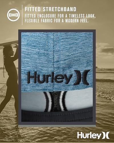 Image of Hurley Men's Baseball Cap - Lightweight Curved Bill H2O Dri Fitted Caps for Men