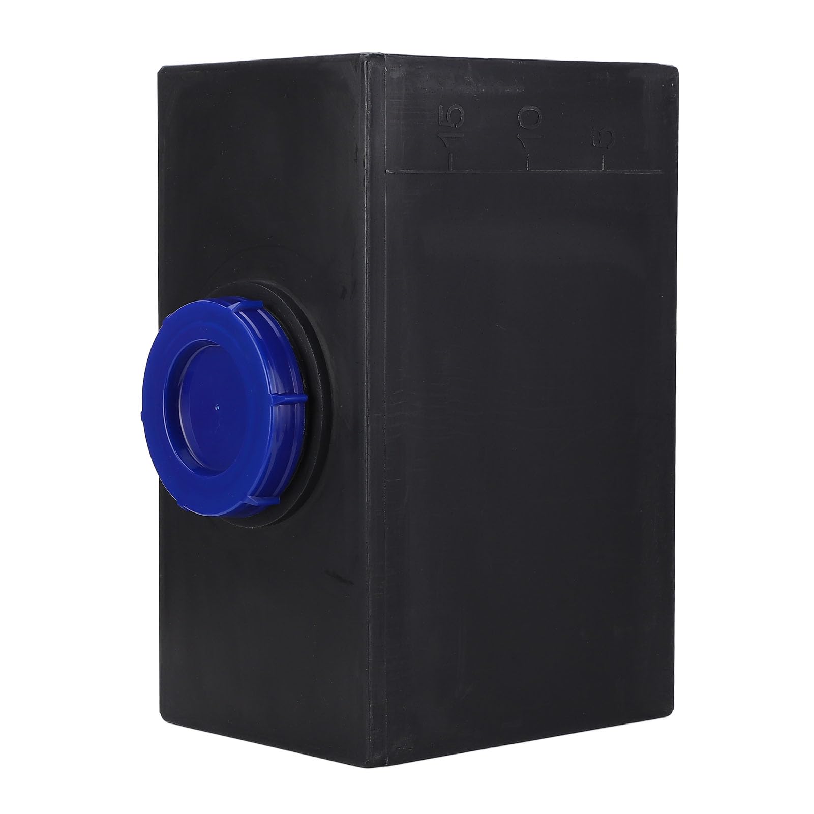 Wohnmobil-Frischwasserbehälter, Wohnmobil-Wassertank, Frischwassertank, 5 Gallonen, LLDPE, Nahtloser Quadratischer Wasserspeichertank, 20 L, Schwarz, mit 100 Mm Einlass für