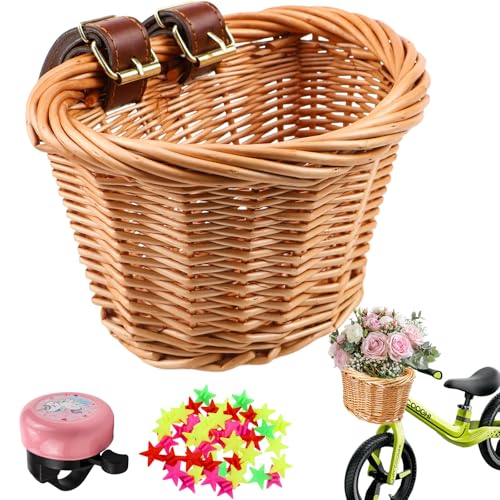FSWWSF Fahrradkorb Kinder Abnehmbar Korb Kinderfahrrad Lenkerkorb Fahrrad...