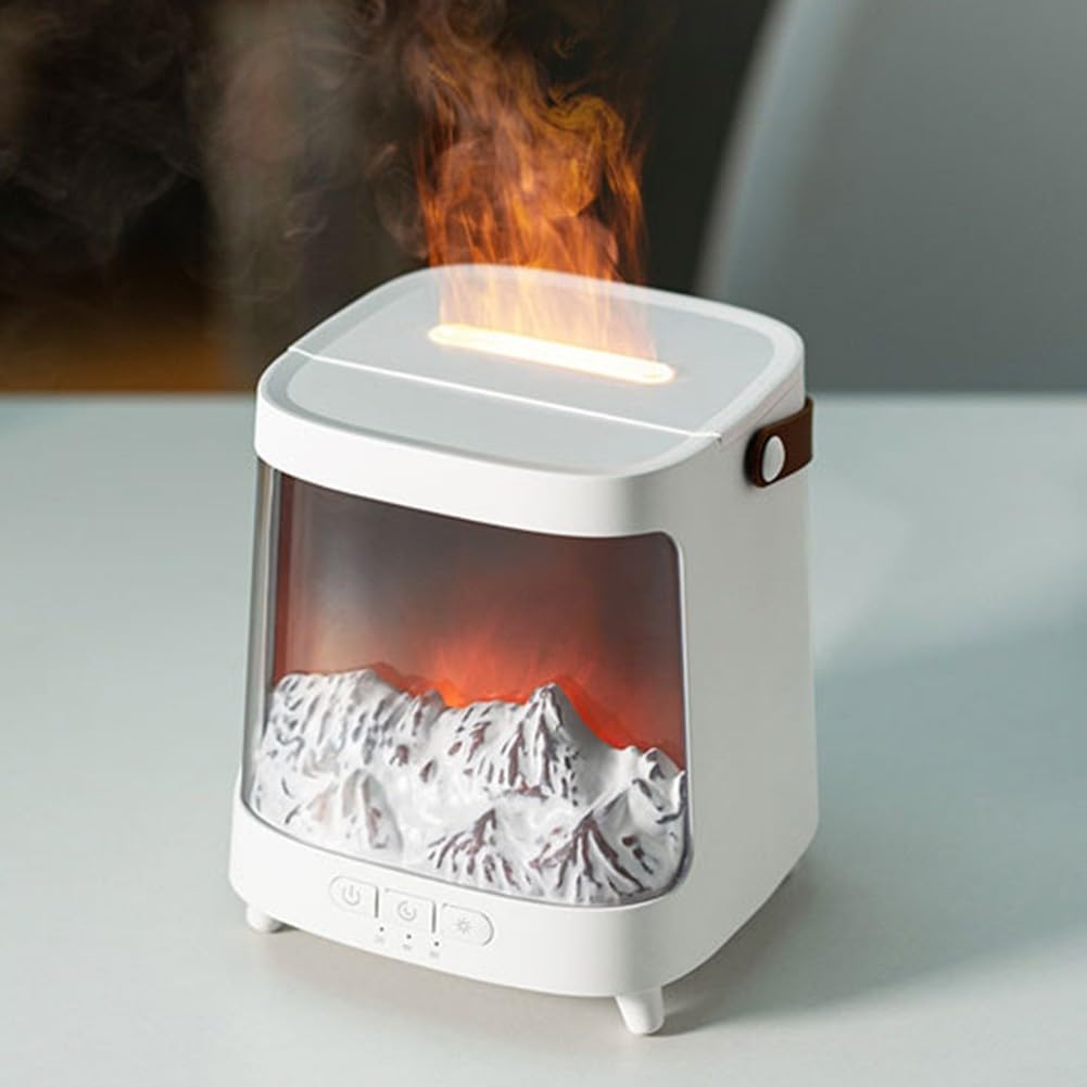 Umidificatore a fiamma diffusore di aromi 7 colori luce silenzioso telecomando per la casa ufficio camera da letto soggiorno meditazione