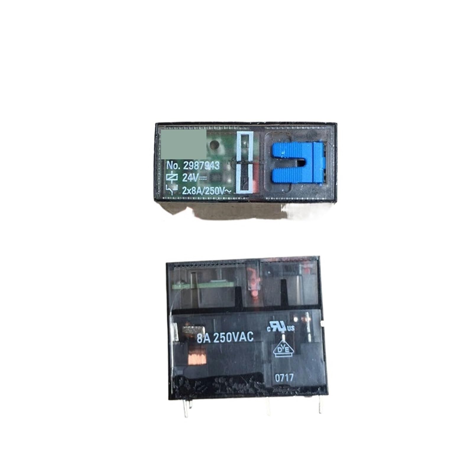 AARTERZZA 1pcs,No.2987943 24V 8A 250VAC 8 pin no.2987943 Industrial Relay