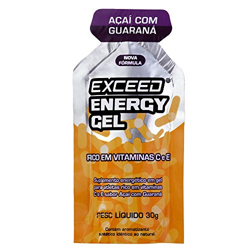 Gel de Carboidrato Exceed Energy Gel Açaí/Guaraná Caixa com 10 Unidades