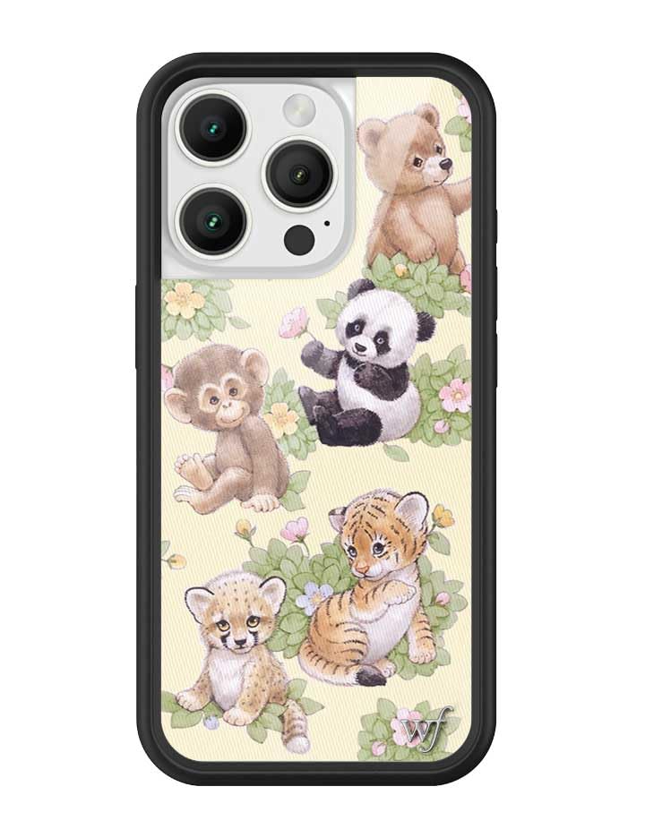 Image of Wildflower Cases - iPhone 16 Pro Compatible - Safari Babies | Impact-Certified 6.5 ft Drop Protection Case, Raised Protective Bumper, Cute Aesthetic Design, Women-Owned Small Business