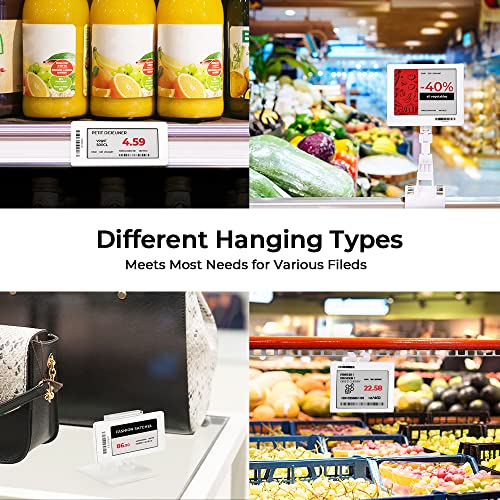 Image of MUNBYN 2.66 inch NFC Price Tag Electronic Shelf Label, E-Paper Ink Label for Chain Store, Support NFC Label on iOS /Android Price Label, ESL 5-Year Service Life Green Environmental No Need Ink E-Display