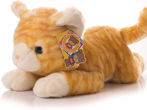 Miniatura 2 de Juguetes de peluche de gato lindo de 12 pulgadas, juguetes de peluche de gatito, muñeca de gatito animal (gris)