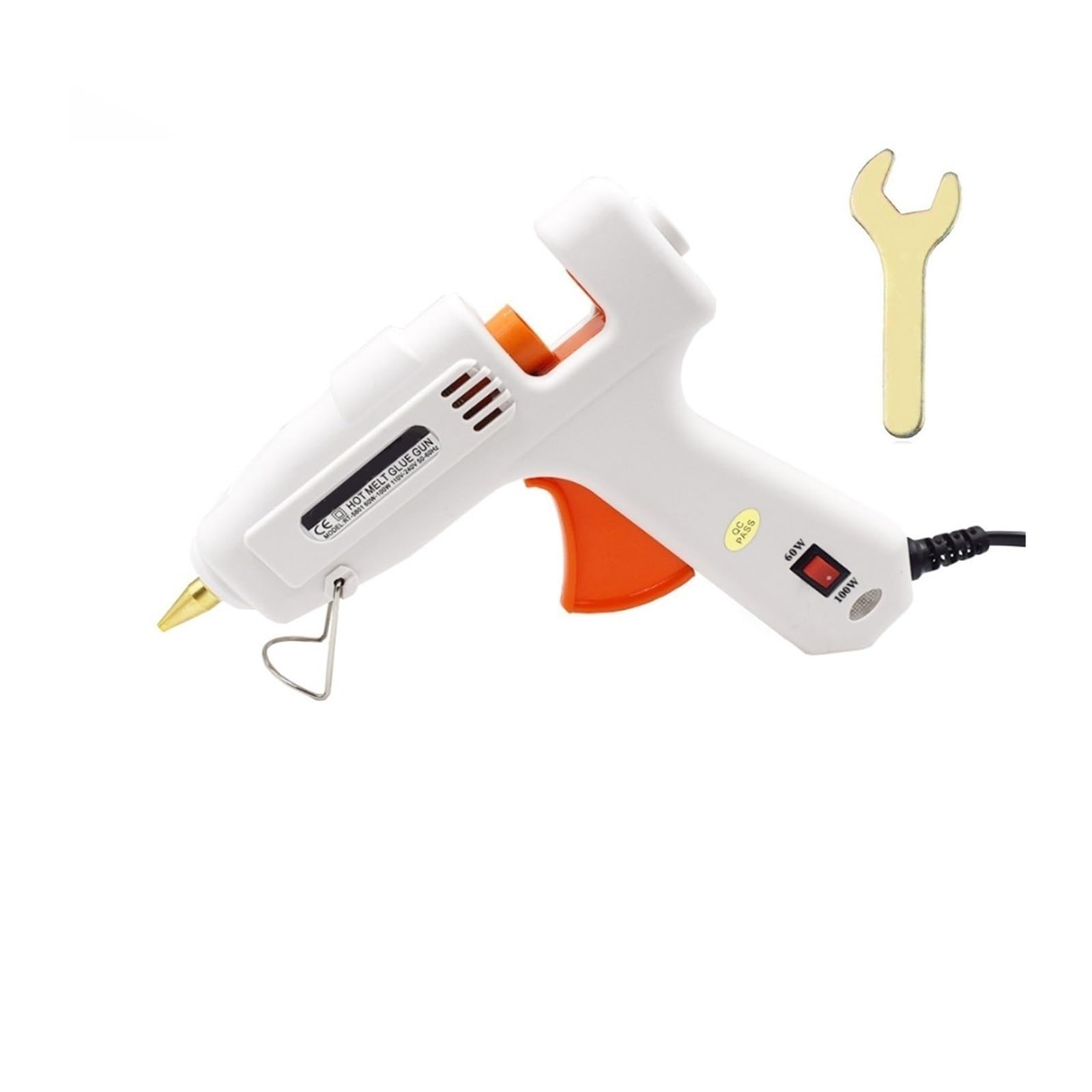 Yfdgd Set-3W Hot Melt Glue Gun With 11Mm Diameter Sticks Industrial Guns Thermo Electric Heat Temperature Tool Quick Reliable Flow Bonding(Set-3W)