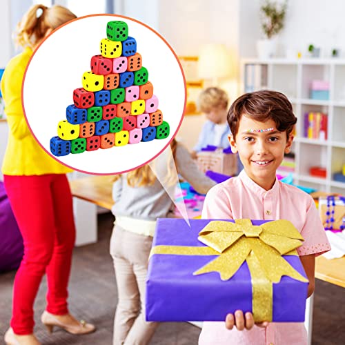36 Pieces Foam Dice Colorful Dice Cubes Block Of Dice With Number Dots For Boy Girl Over 6+, Building, Educational Toys, Math Teaching, Pastime, Party Favors And Classroom Supplies #TOP4