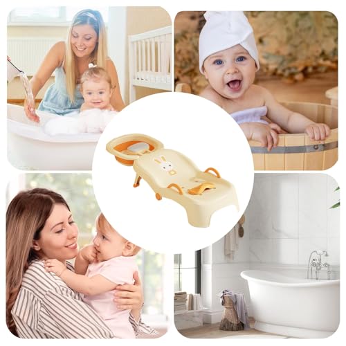 Siège de bain pliable pour le lavage des cheveux des bébés inclinable