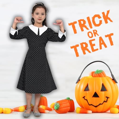 Image of Sarvda Halloween Dress | Costume and Accessories | For Girls and Boys | Haunted Horror Theme Party Vampire Witch Ghost Skeleton Draculla Pumpkin Scary Cosplay Dress