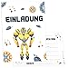 12x Transformer Einladungskarten inkl. Umschläge perfekte Einladung zum Kindergeburtstag oder Kinder Party | Geburtstag-Einladungen zum ausfüllen (Transformer)