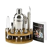 【Regalo Perfecto】: el juego de coctelera es una buena idea para reuniones de amigos, reuniones familiares, bodas festivas y bares familiares. También es una opción perfecta para Navidad, cumpleaños y aniversarios.