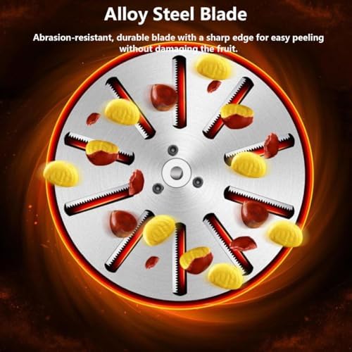 Automatic Stainless Steel Chestnut Peeling Machine, Commercial Notch Peeler, 150Kg/h Capacity, 12 Knives Sheller for Grocery Stores & Restaurants