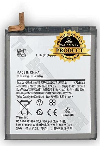 Image of Original EB-BM317ABY Battery for Samsung Galaxy M31s SM-M317F, SM-M317F /DS Battery with 6 Month Warranty**** (Y0000033)