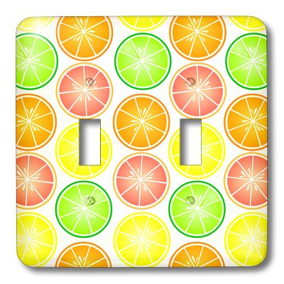 Interruptor doble de cítricos multicolor para sustituir placas sosas 4