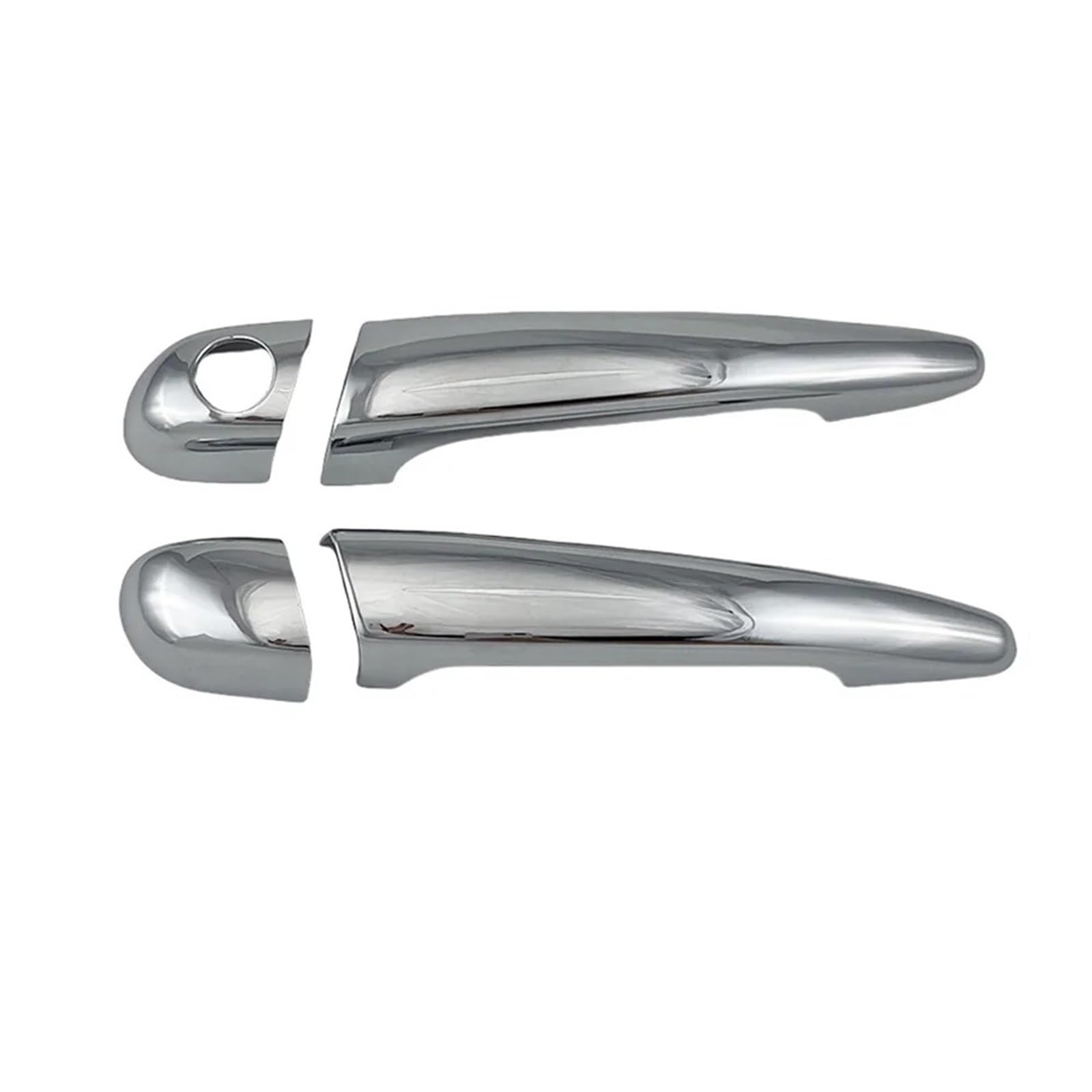 Dtasmbd One Color Exterior Side Door Handle Protective Covers Car Exterior Door Handle Cover Trim For Bmw Serie 3 E46 330Ci 1996 1997 1998 1999 2000-2005 Decoration Chrome Silver Auto
