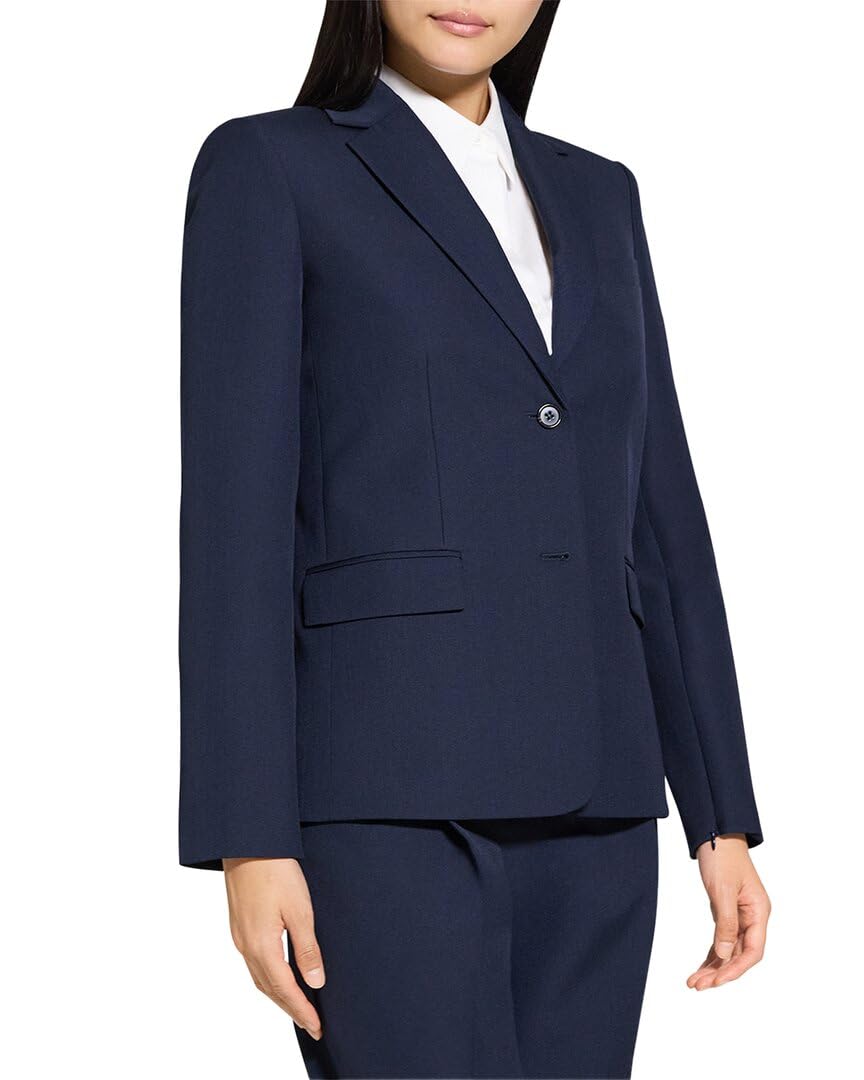 Theory Womens Zip Sleeve Jacket