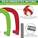 REAHOISY Heavy Duty Steel Horseshoe Set - Traditional Outdoor Yard Game Kit with 4 Horseshoes, 2 Solid 24
