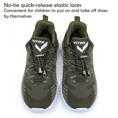 Image of JMFCHI Boys Girls Kids' Sneakers Knitted Mesh Sports Shoes Breathable Lightweight Running Shoes for Kids Fashion Athletic Casual Shoes