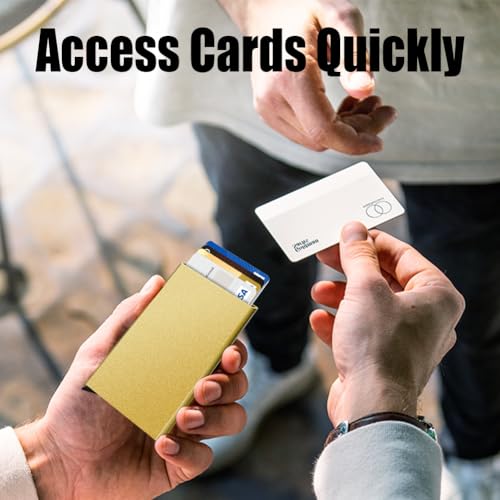 Image of FurArt Slim Minimalist Wallet RFID Credit Card Holder for Men | slim minimalist compact rfid id window thin