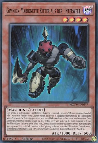 Gimmick-Marionette Ritter aus der Unterwelt MZTM-DE047 Super Rare Deutsch Boosterfrisch 1. Auflage - Maze of The Master - mit ReCollectibles-Versandschutz - für Yu-Gi-Oh!