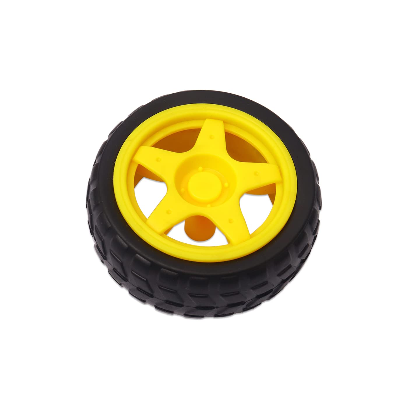 Electronic Spices 60mm X 25mm Hard Plastic Build Rubber Cover Yellow Color Bo Motor Compatible Rc Toy Car Wheel Pack of 2pcs (B0BP7M4F3L) Amazon Price History, Amazon Price Tracker