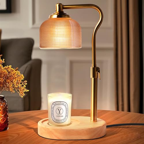 Candle Warmer Lamp with Timer Dimmer, Candle Lamp Adjustable Height for Mom Christmas Birthday Gifts for Women, House Warming Gifts New Home Bedroom Decor Wax Melt Warmer for Jar Candles