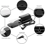 Sustain Pedal Universal pour Yamaha Casio Roland Korg Behringer Moog Piano Midi claviers électroniques Style avec interrupteur Polarity, prise d'entrée 1/4''