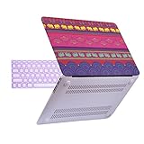 HDE Plastic Hard Case and Keyboard Cover for MacBook Air 13 Inch (Model: A1369 / A1466), Tibetan Elephant