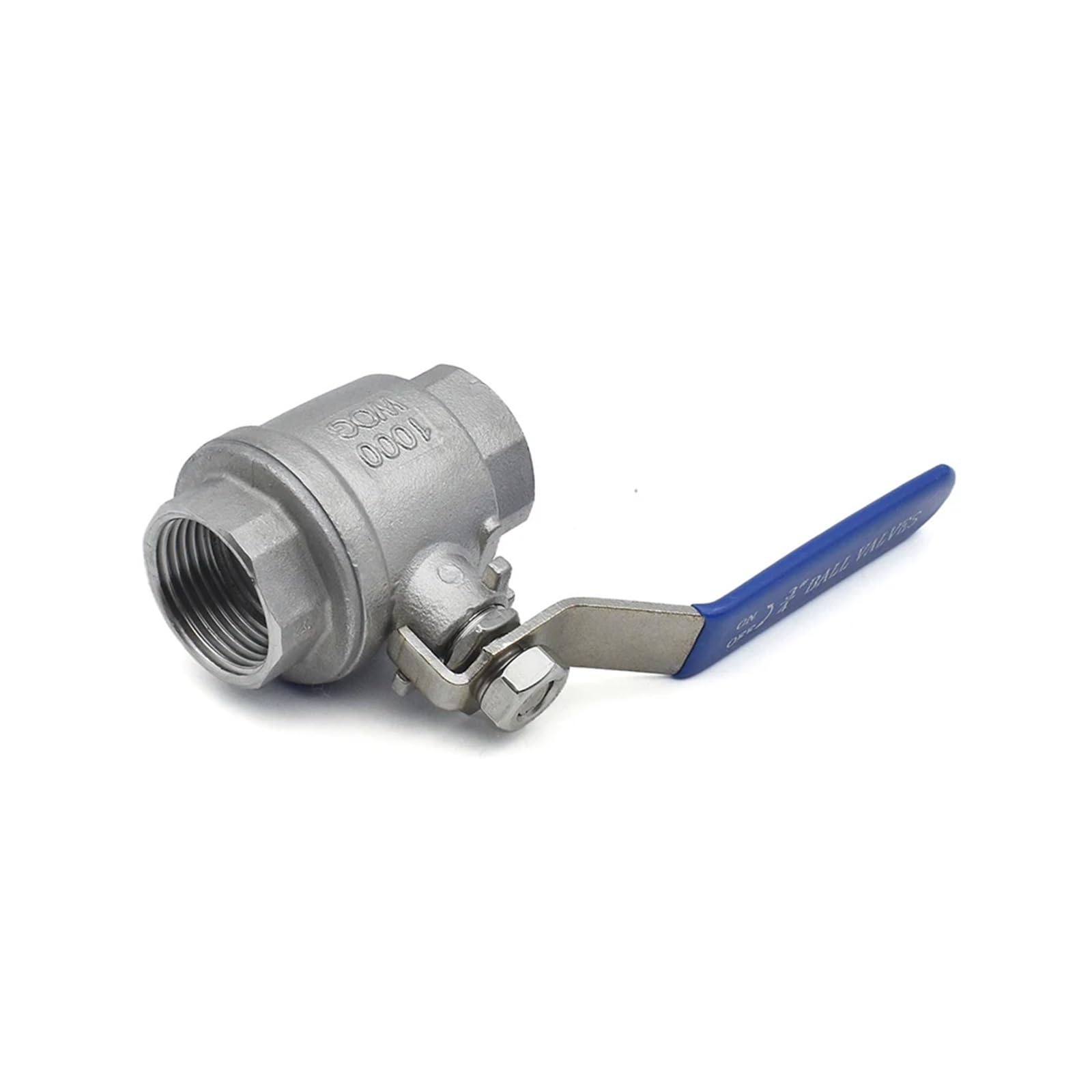 Valvola di Sovrappressione Valvola a Sfera in Acciaio Inossidabile Femmina Valvola a Passaggio Totale in Due Pezzi, valvola di commutazione dell'Acqua(1-1/2",SS304)