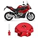 Suuonee Tankdeckel, Motorrad CNC Aluminium Tankdeckel mit Entlüftungsöffnung[rot]