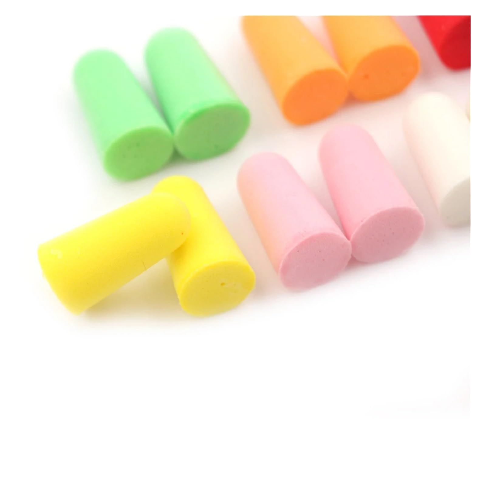 Tapones para los oídos para dormir, 10 pares de tapones cómodos para los oídos de espuma de reducción de ruido, tapones para los oídos suaves protectores para dormir (verde)