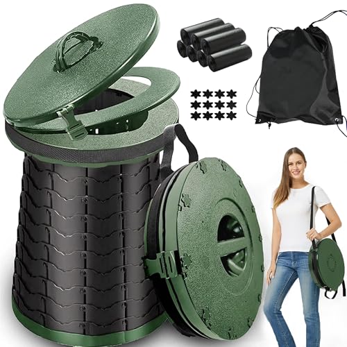 ALEVMOOM XXL Portable Toilet for Camping,880lbs Capacity,19.7