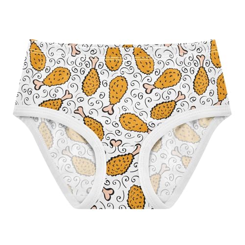Girls' Underwear Fried Chicken Cotton Stretch Comfort Toddler Panties