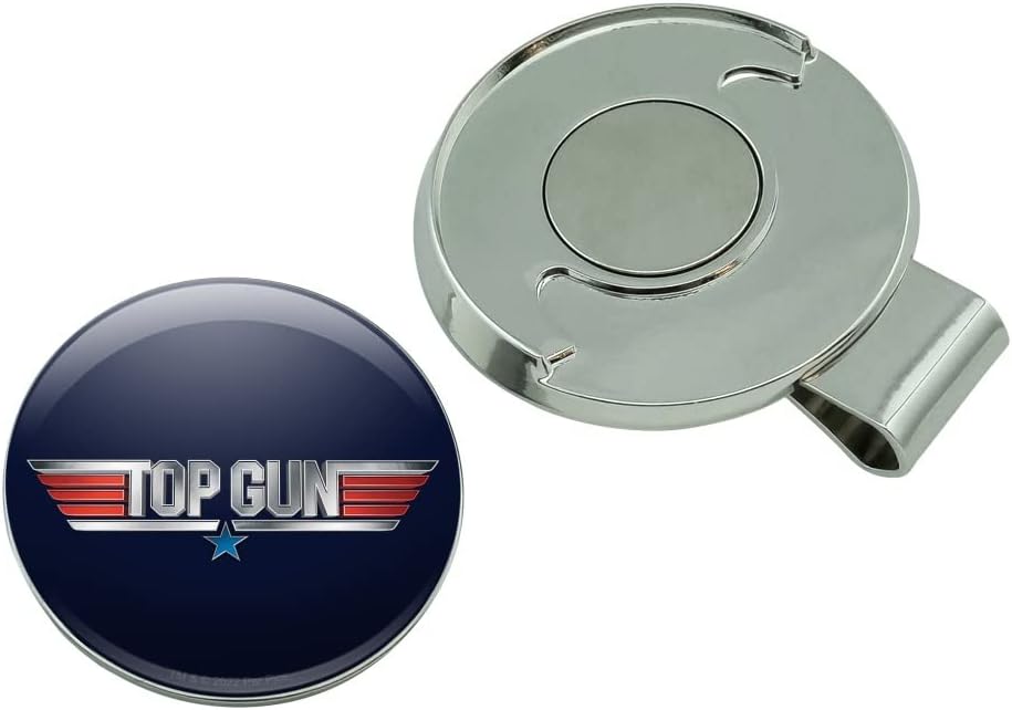 review GRAPHICS & MORE Top Gun Rendered Logo Golf Hat Clip with Magnetic Ball Marker