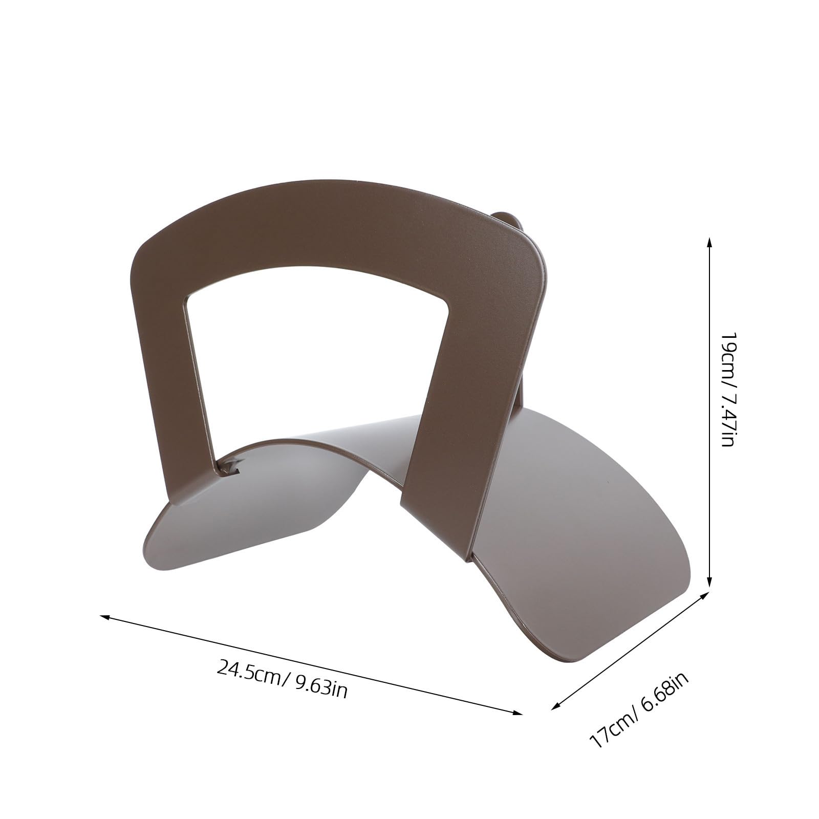 Soporte de Manguera de Hierro para Jardín, Colgador Marrón Resistente