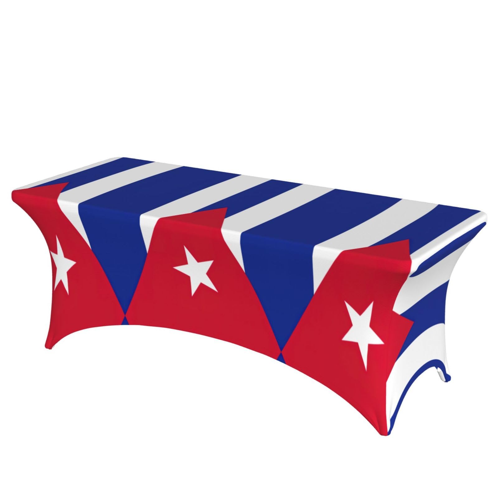 Nappe de protection lavable et stretch drapeau cubain pour banquet