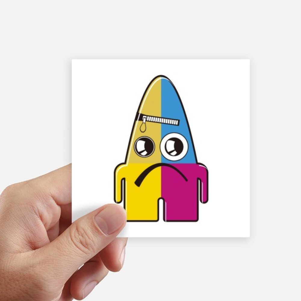 Autocollant extraterrestre coloré DIYthinker 10cm lot de 8 pour valise