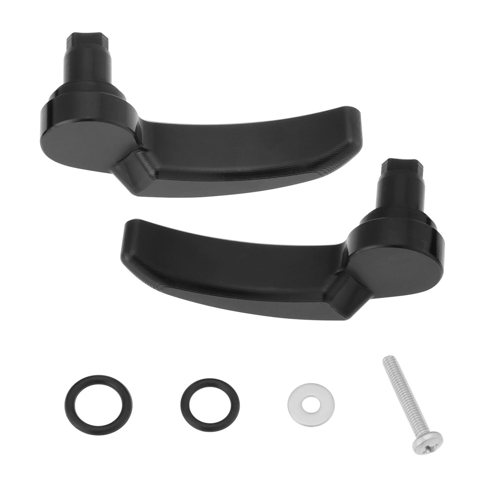 1set Black Saddlebag Latch Levers Kit Saddle Bag Lid Lifters Pull Rod Aluminum Compatible with Har-ley Davidson Electra Glide Street Glide 2014-2024 with Hard Bags