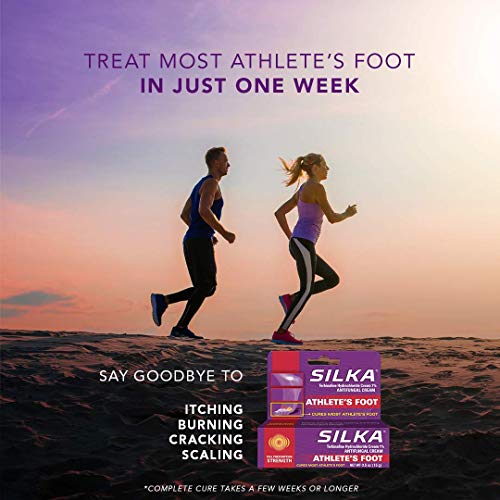 Silka Anti-Fungal Cream, Clinical Anti-Fungus Foot Treatment, Jock Itch & Ringworm Remedy, Maximum Strength, Fast-Acting Relief From Itching & Burning, 1 Oz #TOP4