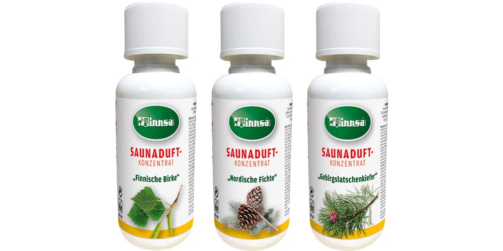 Finnsa Saunaaufguss Set - Waldduft (3 x 100 ml)
