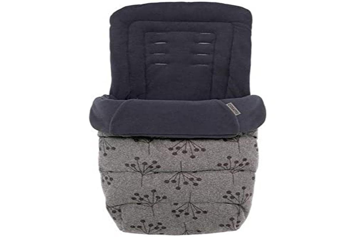 Cosatto Universal Footmuff – Cosy Toes, All Season Luxury Quilted Pram, Pushchair, Stroller Liner Liner, Washable, with Kangaroo Pouch for Hands (Charcoal Mister Fox) — view 9