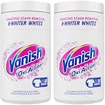 Vanish Oxi Action Laundry Whitener and Stain Remover Powder for Whites 2.1Kg, for Whiter Whites (Packaging May Vary) (Pack of 2)