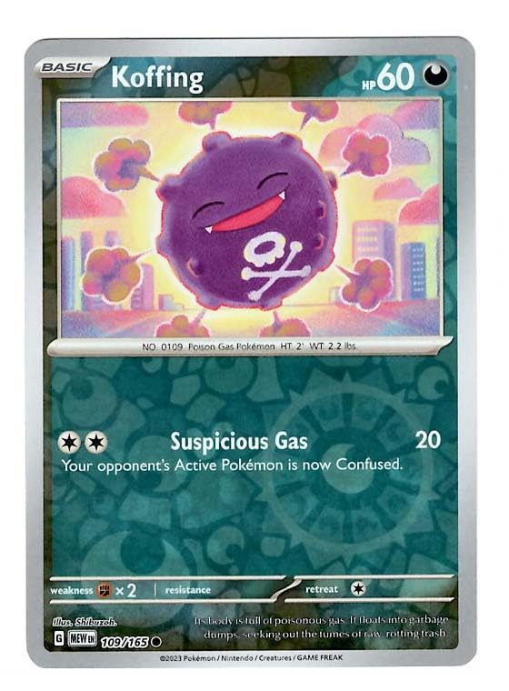 Amazon.com: Pokemon - Koffing 109/165 - Pokemon 151 - Reverse Foil