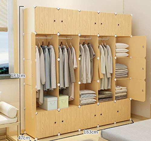 Armoire à vêtements modulaire pour optimiser l'espace de la chambre